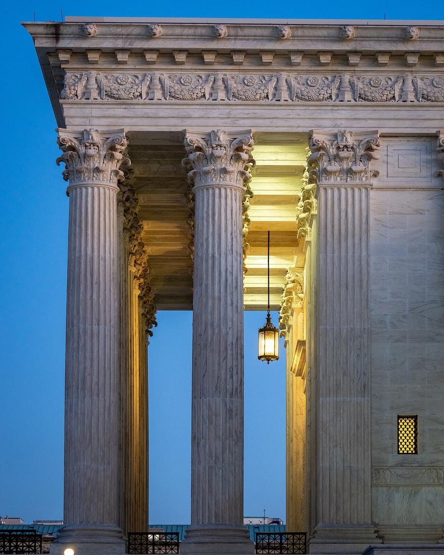 Columns of the United States Supreme Court building